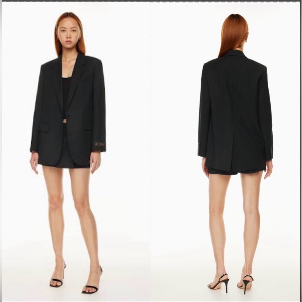 Babaton Agency Wool Blazer Sz XS Black